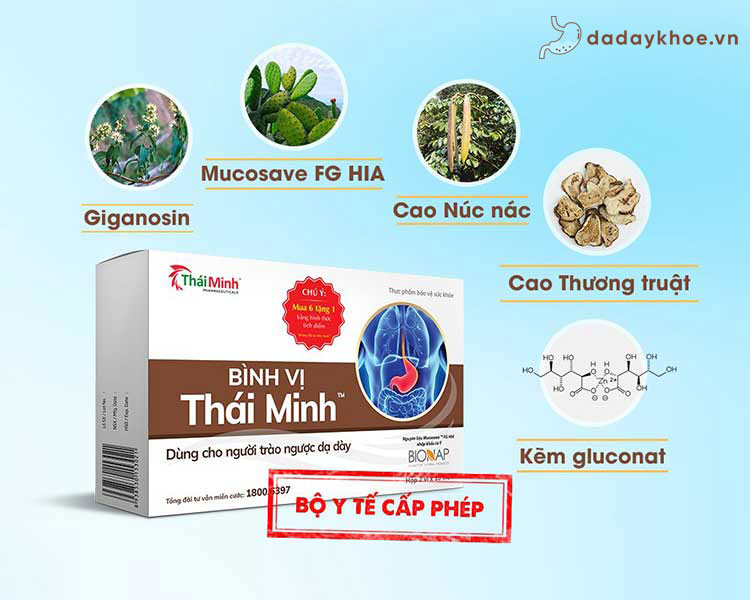 Bình vị Thái Minh- Hỗ trợ điều trị viêm loét dạ dày tá tràng 1