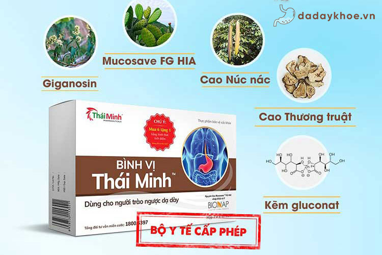 Bình Vị Thái Minh - sản phẩm kết hợp nhiều vị thuốc nam điều trị đau dạ dày 1