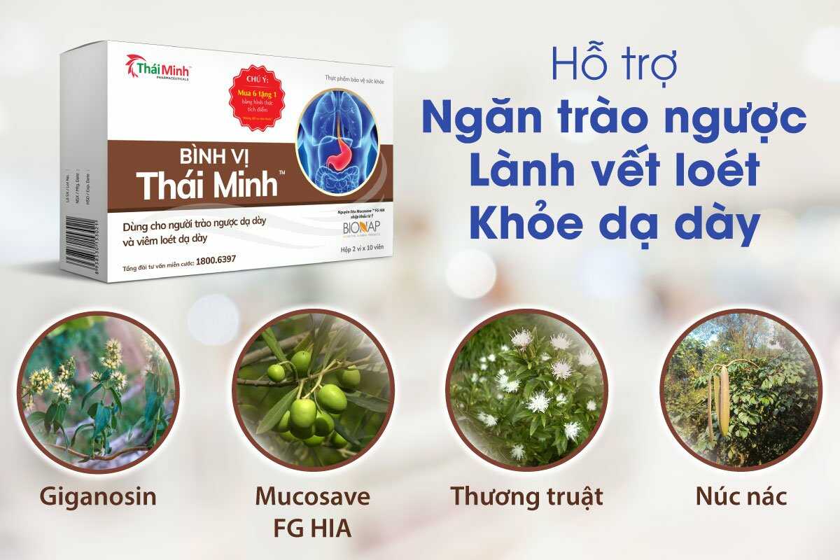 TPBVSK Bình Vị Thái Minh – Giải pháp mới cho người viêm loét, trào ngược dạ dày 1