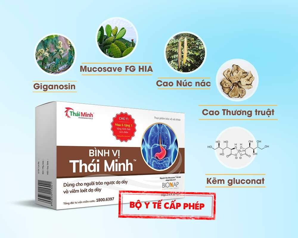 Bình Vị Thái Minh – Giải pháp cho người trào ngược dạ dày thực quản 2