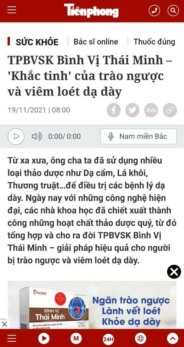 Báo chí đưa tin về Bình Vị Thái Minh 2