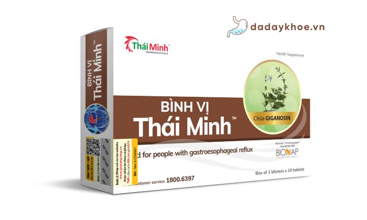 Bình Vị Thái Minh cải thiện tình trạng viêm dạ dày thực quản 1